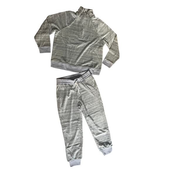 NWT Madewell MWL Velour Space-Dyed Half-Zip Sweatshirt & Sweatpants Size Medium - Picture 1 of 7